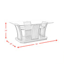 Dapper Rectangular Coffee Table Grey