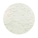 Lippa 47" Round Artificial Marble Dining Table