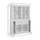 Montrose Server and Hutch with LED Light in Espresso and Brown