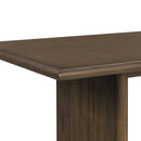 Brisbane Standard Height Dining Set in Brown-Table and Four Fabric Chairs