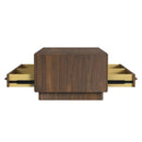 Brisbane 2PC Occasional Table Set in Brown-Coffee Table & End Table