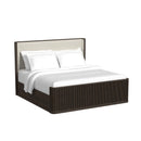 Sylvie UPH Bedroom Set with White Fabric