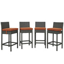 Sojourn 4 Piece Outdoor Patio Sunbrella� Pub Set