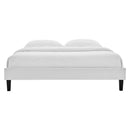 Reign Queen Performance Velvet Platform Bed Frame