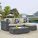 Summon 3 Piece Outdoor Patio Sunbrella� Sectional Set