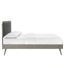Willow King Wood Platform Bed With Splayed Legs