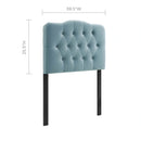 Annabel Twin Diamond Tufted Performance Velvet Headboard
