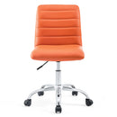 Ripple Armless Mid Back Vinyl Office Chair
