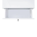 Vancouver Floor Mirror With Storage in White