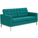 Loft 3 Piece Upholstered Fabric Sofa Loveseat and Armchair Set