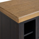 Montrose Server and Hutch with LED Light in Espresso and Brown