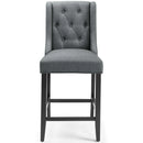 Baronet Counter Bar Stool Upholstered Fabric Set of 2