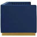 Sanguine Vertical Channel Tufted Performance Velvet Sofa