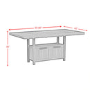 Transcend Counter Height Dining Set in Charcoal-Table and Four Chairs