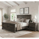 Park Ridge Bedroom Set with 2 Nightstands in Charcoal