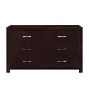 Edina 6 Drawer Dresser in Espresso-Hinted Cherry 2145-5