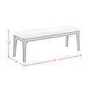 Garcia 6PC Dining Set with Table, 4 Chairs, and Bench in Black
