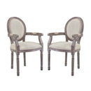 Emanate Dining Armchair Upholstered Fabric Set of 2