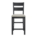 Garcia 5PC Counter Set with Table and 4 Chairs in Black
