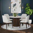 Sylvie Dining Side Chair with White Fabric (2 Per Carton)