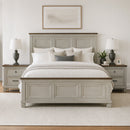 Farmington Bedroom Set in Medium Brown and Washed Stone