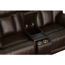 Clive Latitudes Power Reclining Loveseat with Console, Power Headrests & Lumbar - 5000004631 - Michael's Discount Furniture