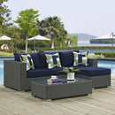 Sojourn 3 Piece Outdoor Patio Sunbrella� Sectional Set