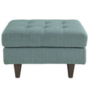 Empress Upholstered Fabric Ottoman