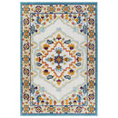 Reflect Ansel Distressed Floral Persian Medallion 5x8 Indoor and Outdoor Area Rug