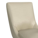 Villanova Swivel Counter Stool with Beige PU in Espresso (2 Per Carton)