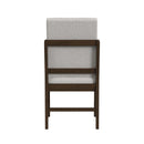 Brisbane Standard Height Dining Set in Brown-Table and Four Fabric Chairs