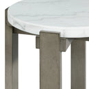 Rosamel Round End Table in Ash Brown