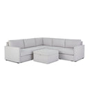 Flex 5-Seat Sectional with Narrow Arm and Storage Ottoman - 5000003371 - Michael's Discount Furniture