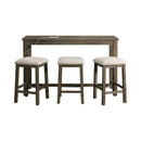 Stone Occasional Bar Table Single Pack (Table + Three Stools)