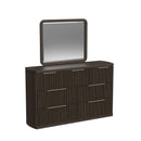 Sylvie UPH Bedroom Set with White Fabric