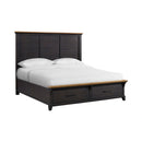 Montrose Storage Bed in Espresso & Brown