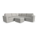Flex 5-Seat Sectional with Wide Arm and Ottoman - Michael's Discount Furniture