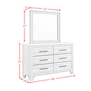 Caro Dresser and Mirror Set in Natural