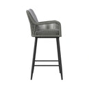Bayhill Barstool with Grey Fabric in Black (2 Per Carton)