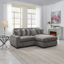 Reversible Sectional Sofa w/6 Pillows