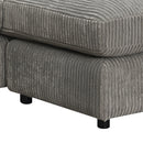 Reversible Sectional Sofa w/6 Pillows