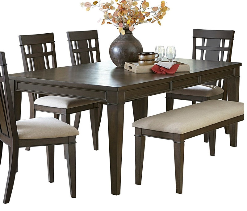 Homelegance Makah Dining Table in Dark Brown 5496-78
