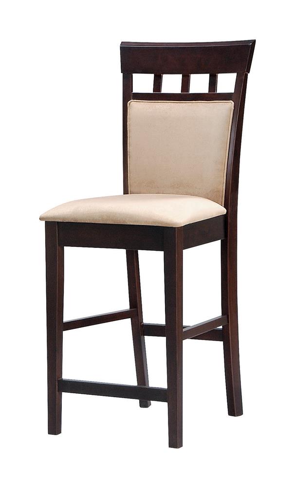 Gabriel Cappuccino Exposed Wood Counter Stool