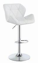 G100424 Contemporary White Adjustable Bar Stool