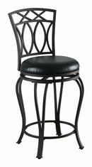 G122059 Casual Black Metal Counter Stool