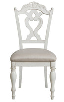 Homelegance Cinderella Chair in Antique White with Grey Rub-Through 1386NW-11C