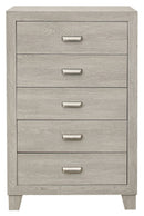 Homelegance Furniture Quinby 5 Drawer Chest in Light Brown 1525-9