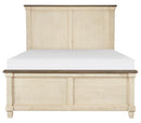 Homelegance Weaver Queen Panel Bed in Antique White 1626-1*