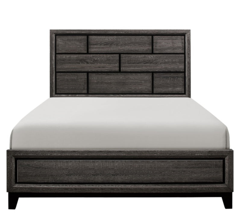 Homelegance Davi Queen Panel Bed in Gray 1645-1*