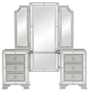 Homelegance Avondale Vanity Dresser with Mirror in Silver 1646-15
